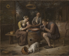 Prayer before the Meal by Jan Steen