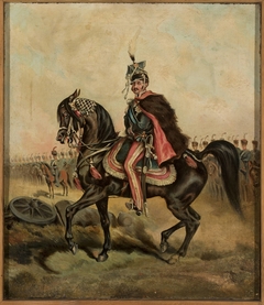 Prince Józef Poniatowski on the “Szuma” mare from Sanguszka stud farm