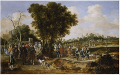 Prince Maurits and Prince Frederik Hendrik Going to the Chase by Pieter de Molijn