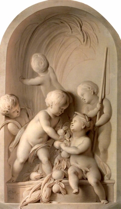 Putti enacting an Allegory of Summer by Jacob de Wit