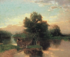 Reed at the Lake Balaton by Gyula Aggházy