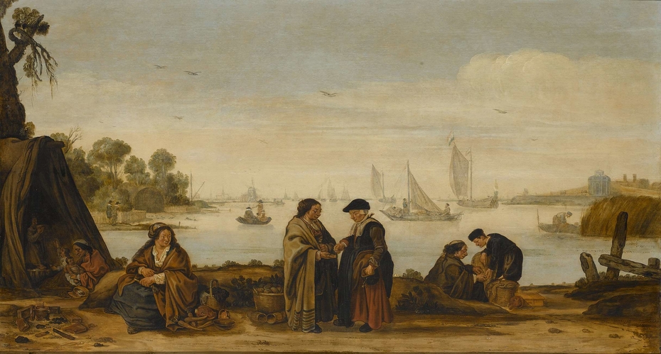 River Landscape with Gypsies
