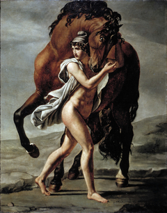 Roman Youth with Horse by Jacques-Louis David