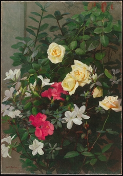 Roses and Azaleas by George Cochran Lambdin