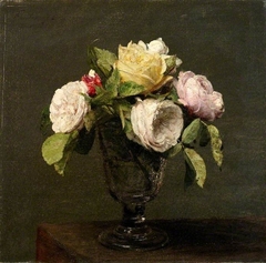 Roses dans un Verre a Pied by Henri Fantin-Latour
