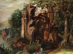 Ruins in a forest