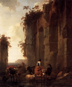 Ruins in Italy by Nicolaes Pieterszoon Berchem