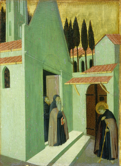 Saint Anthony Leaving His Monastery by Master of the Osservanza Triptych