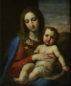 Saint mary with Jesus by Elisabetta Sirani