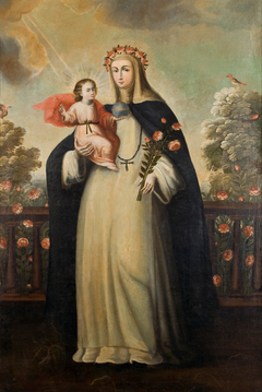 Saint Rose of Lima with Child Jesus by Anonymous