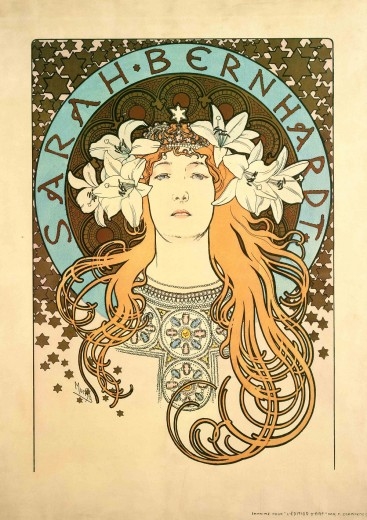 Sarah Bernhardt as La Princesse Lointaine: poster for 'La Plume' magazine
