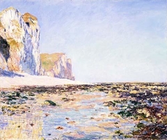 Seashore and Cliffs of Pourville in the Morning by Claude Monet