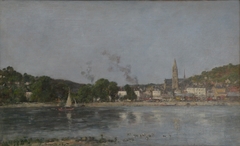 Seine, Caudebec-en-Caux by Eugène Boudin