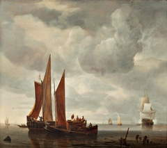Ships outside Dordrecht