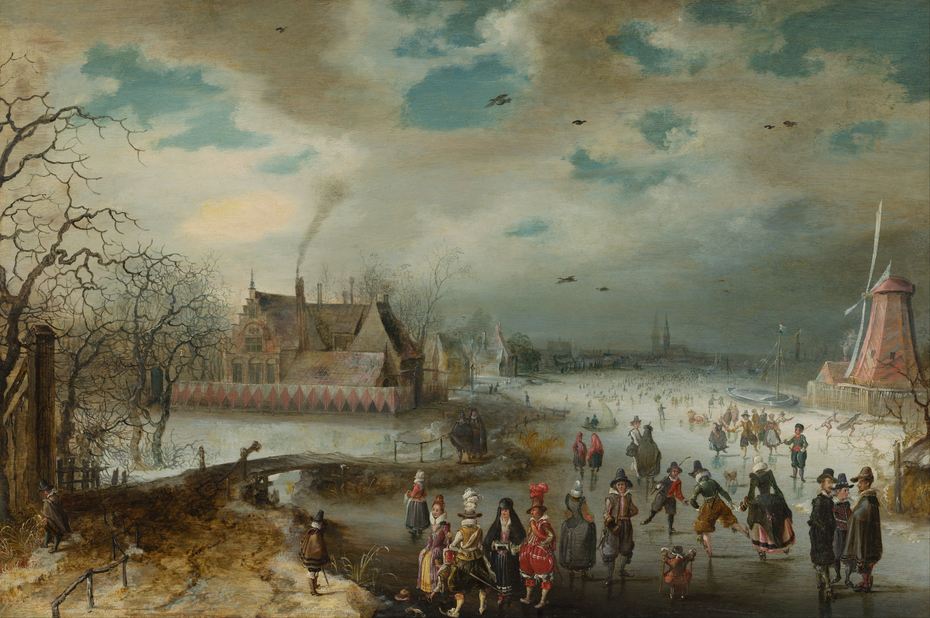 Skating on the Frozen Amstel River
