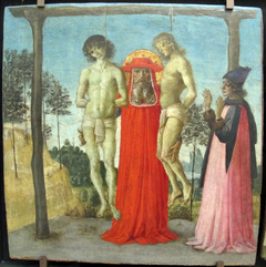 St. Jerome Supporting Two Hanged Young People