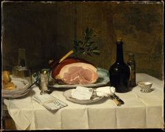 Still Life with Ham by Philippe Rousseau
