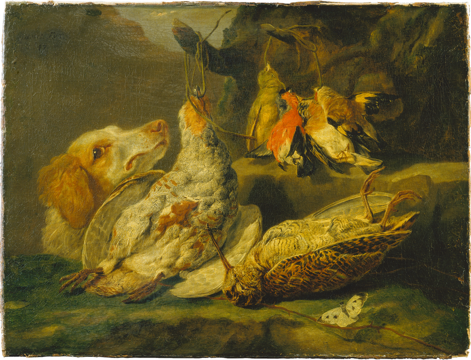 Still Life with Hunting Dog and Dead Fowl
