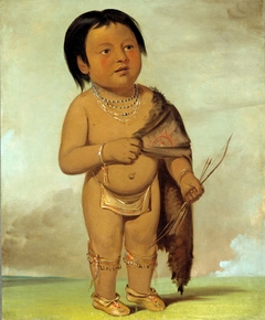 Tcha-aés-ka-ding, Grandson of Buffalo Bull's Back Fat by George Catlin