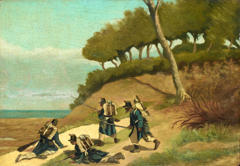 The ambush by Giovanni Fattori