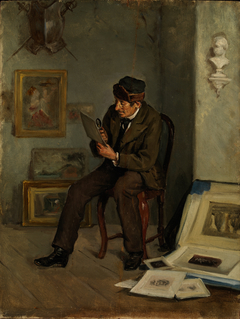 The Art Expert by Adolf von Becker