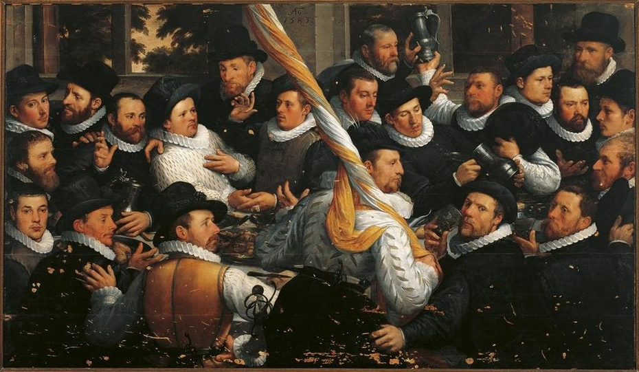 The Banquet of the Officers of the St. Adrian Militia Company in 1583