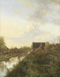 The Canal at ’s-Graveland by Pieter Gerardus van Os