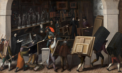 The Confiscation of the Contents of a Painter's Studio by Brunswick Monogrammist