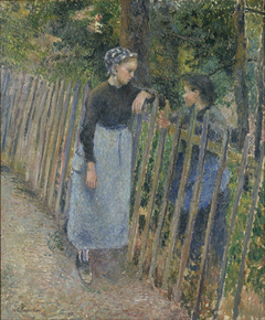 The Conversation by Camille Pissarro