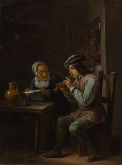 The Flageolet Player by David Teniers the Younger