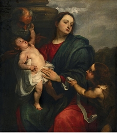 The Holy Family with Saint John the Baptist as a child by Anthony van Dyck