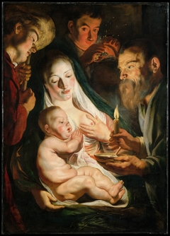 The Holy Family with Shepherds