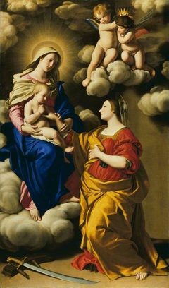 The Mystic Marriage of Saint Catherine by Giovanni Battista Salvi da Sassoferrato