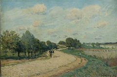 The Road to Mantes by Alfred Sisley