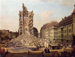 The Ruins of the old Kreuzkirche, Dresden