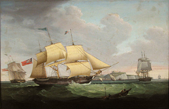 The Ship "Harriet" Signalling for a Pilot off Dover by Stephen Dadd Skillett