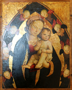 The Virgin and Child in Seraphic Glory by Antonio del Massaro