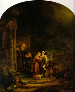 The Visitation by Rembrandt