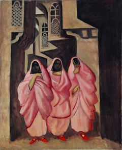 Three Women on the Street of Baghdad by Jāzeps Grosvalds