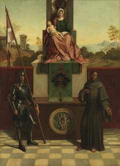 Thronende Madonna mit den Heiligen Liberale und Franziskus (nach Giorgione) (Pala di Castelfranco) by August Wolf