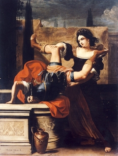 Timoclea Kills the Captain of Alexander the Great by Elisabetta Sirani