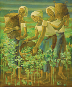 Tomato Pickers by Anita Magasaysay-Ho