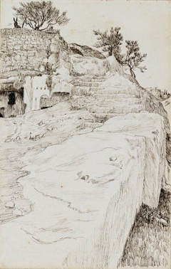 ''Tombs in the Valley of Hinnom'' by James Tissot