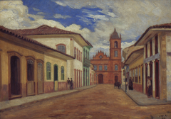 Trecho final da antiga Rua do Rosário, 1858 by José Wasth Rodrigues