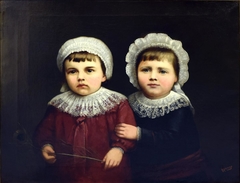 Two Small Children by Frederick A Spang