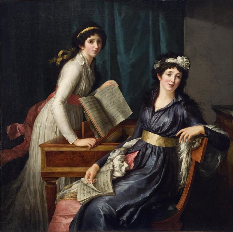 Two Women Making Music
