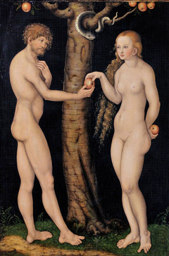 Adán y Eva by Lucas Cranach the Elder