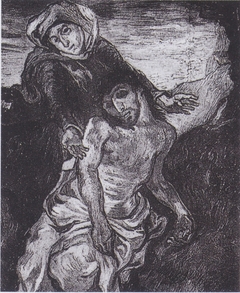 Pietà (after Delacroix) by Vincent van Gogh