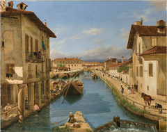 Veduta del canale presa sul ponte di San Marco by Giuseppe Canella