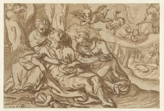 Venus beweent de dode Adonis by Bernaert de Rijckere